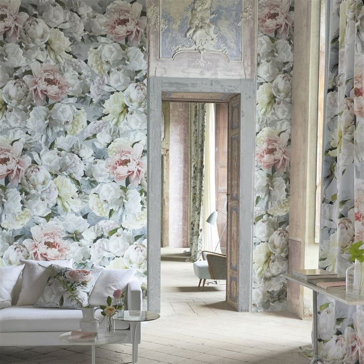 Designers Guild Tyg Peonia Grande Zinc