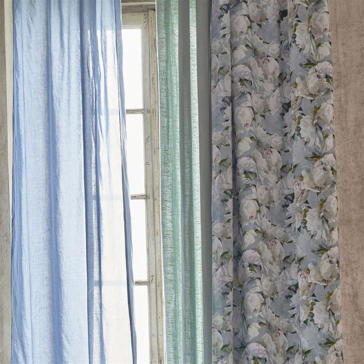 Designers Guild Tyg Peonia Lino Zinc