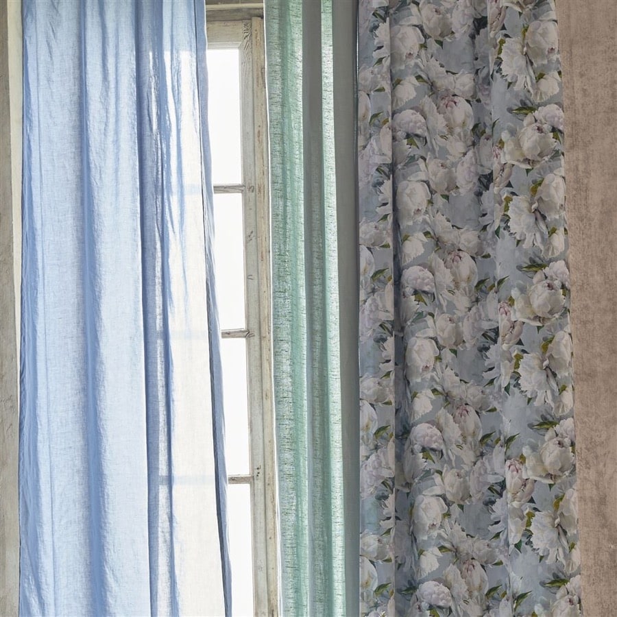 Ladda upp bild till gallerivisning, Designers Guild Tyg Peonia Lino Zinc
