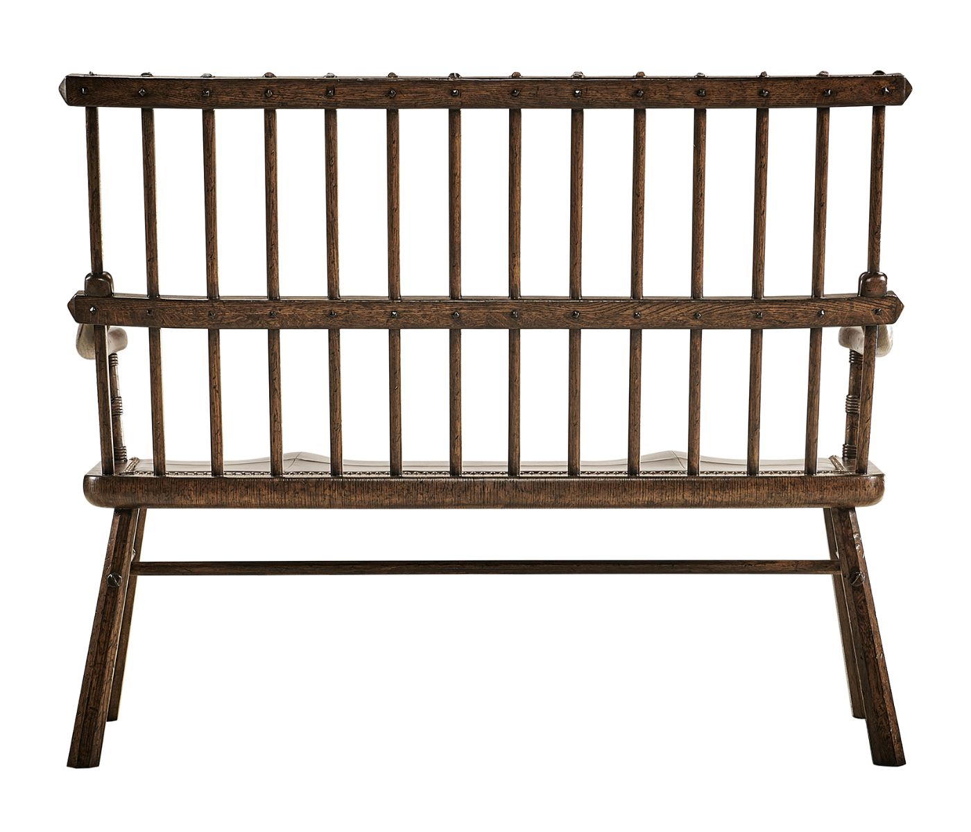 Forest Tudor ekbänk med lädersits