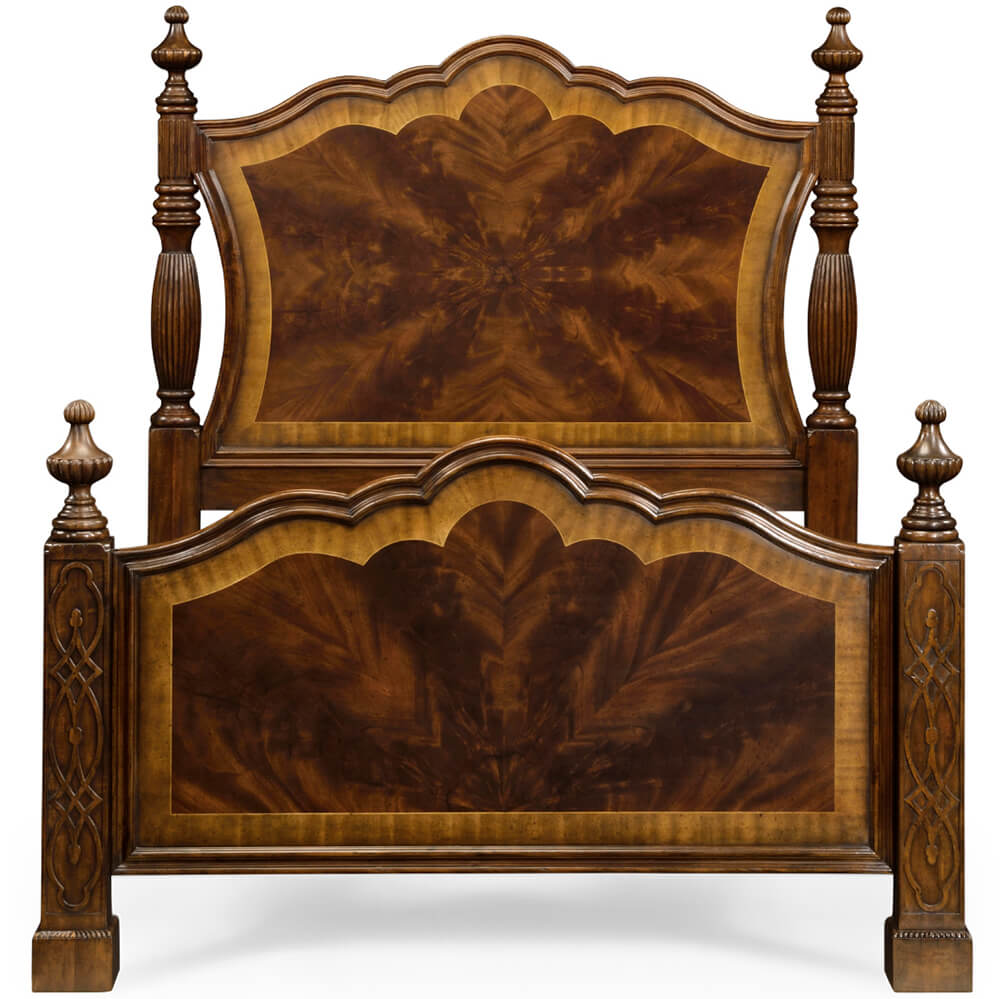 King Four Poster Bed Chippendale