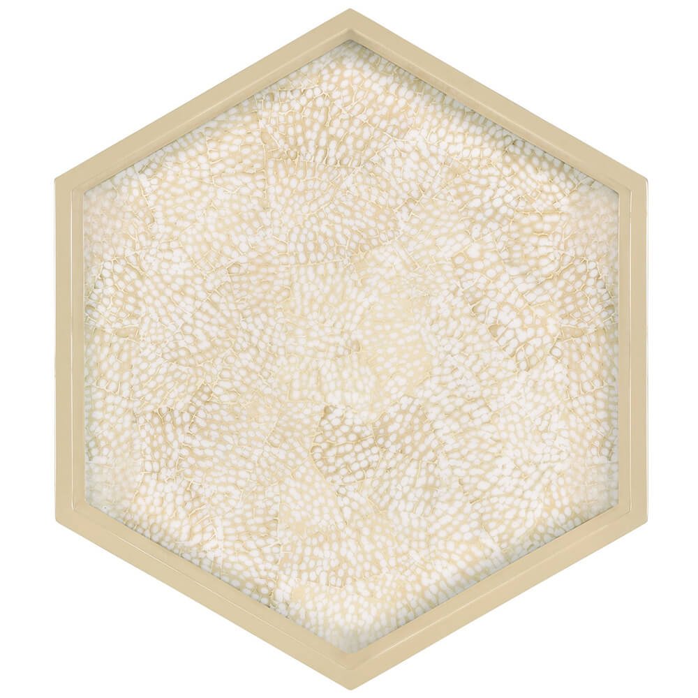 Load image into Gallery viewer, Hexagonal Serving Tray Oriental
