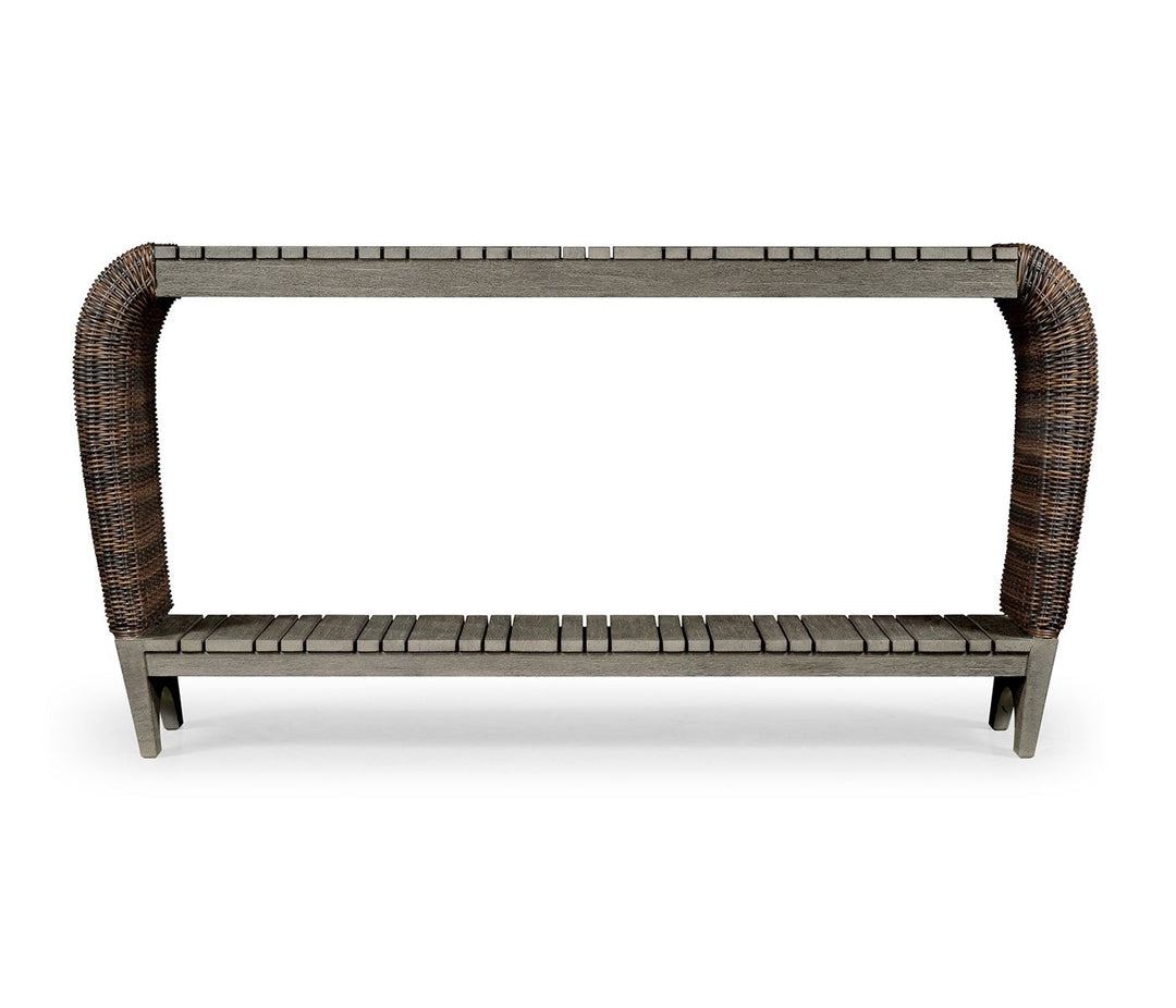 Hampton Curved Outdoor Console Table