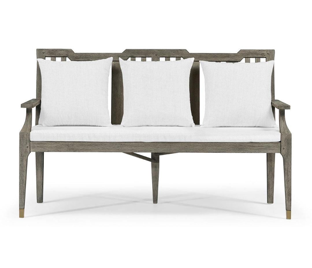 Hampton Grey Outdoor Bench