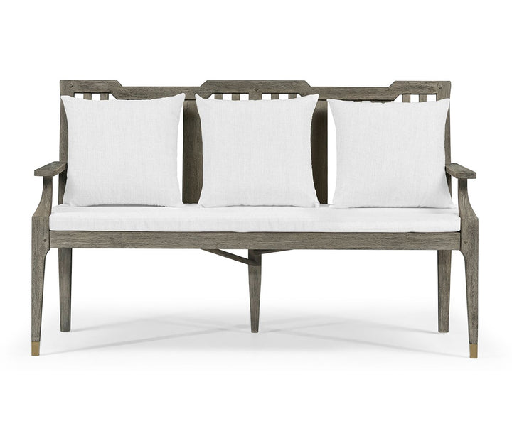 Hampton Grey Outdoor Bench