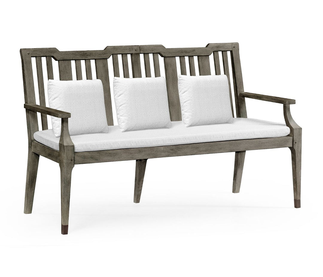Hampton Grey Outdoor Bench