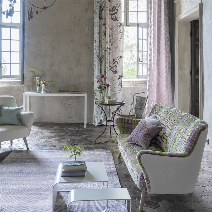 Ladda upp bild till gallerivisning, Designers Guild Tyg Colonnade Moss
