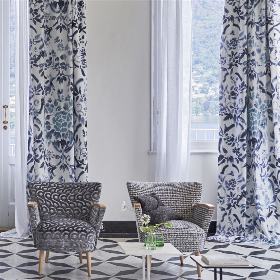 Designers Guild Tyg Latticino Graphite