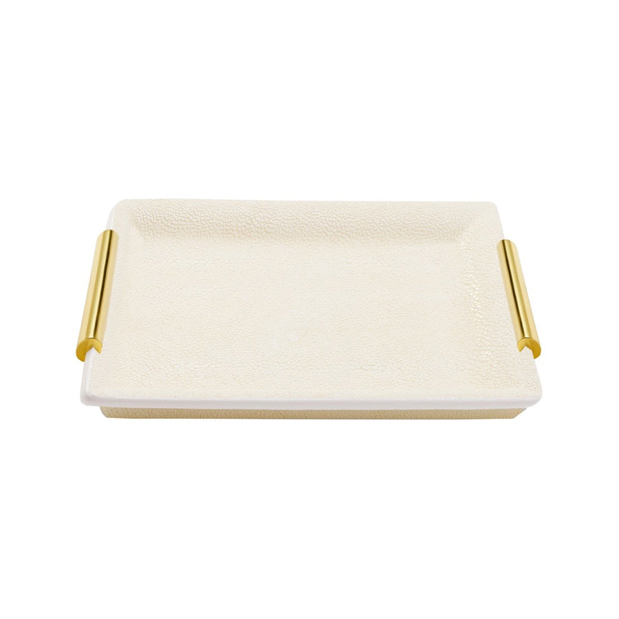 Aerin Förvaringsbricka Shagreen Cream