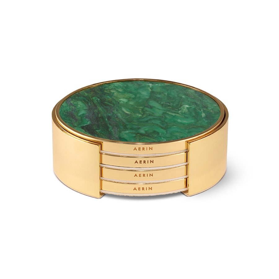 Aerin Glasunderlägg Lucas (Set Of Four) Jade