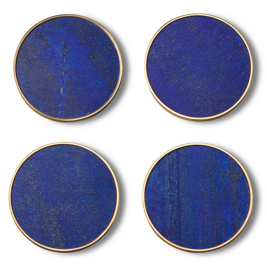Aerin Glasunderlägg Lucas (Set Of Four) Lapis