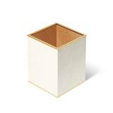 Aerin Papperskorg Classic Shagreen Cream