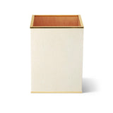 Aerin Papperskorg Classic Shagreen Cream