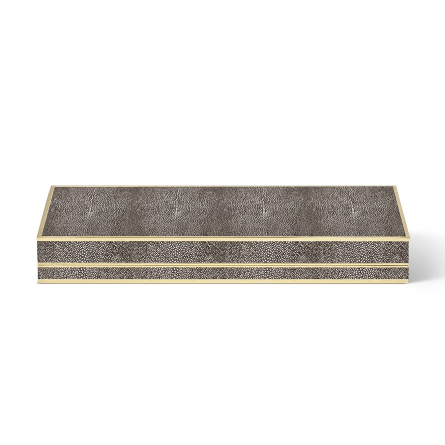 Aerin Poker Set Shagreen Chocolate