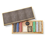 Aerin Poker Set Shagreen Chocolate