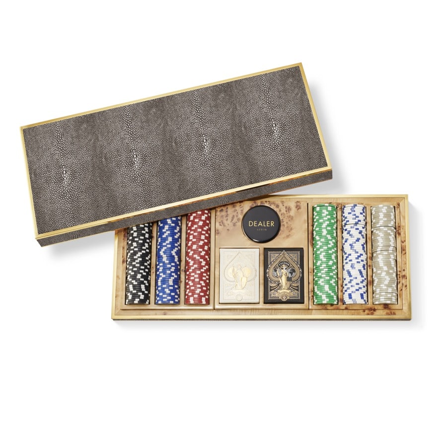 Shagreen Poker Set