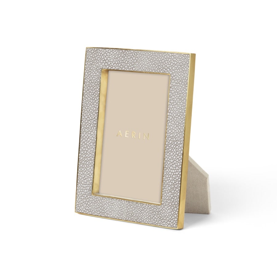 Aerin Ram Classic Shagreen Dove 4 X 6"