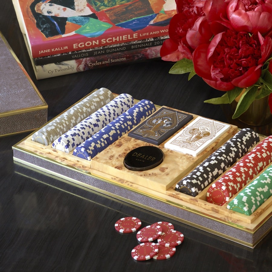 Aerin Schackbräda Shagreen Chocolate