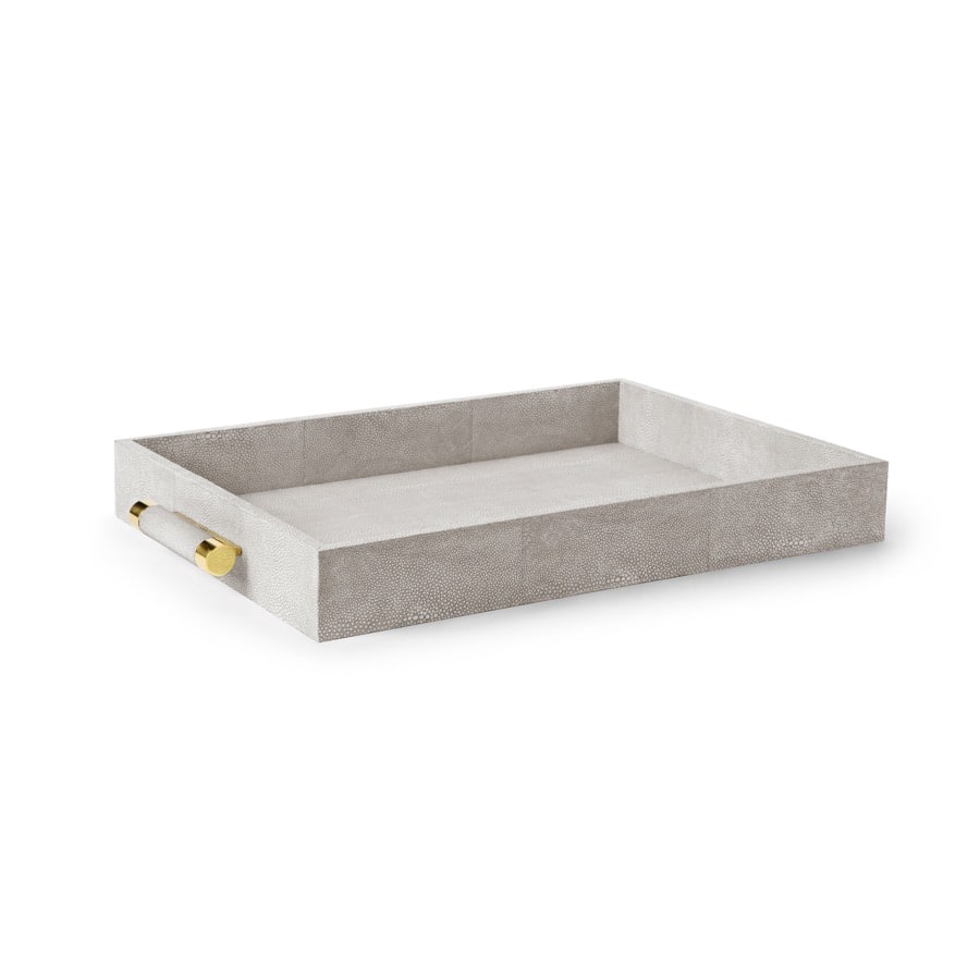 Aerin Serveringsbricka Classic Shagreen Dove