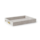 Aerin Serveringsbricka Classic Shagreen Dove