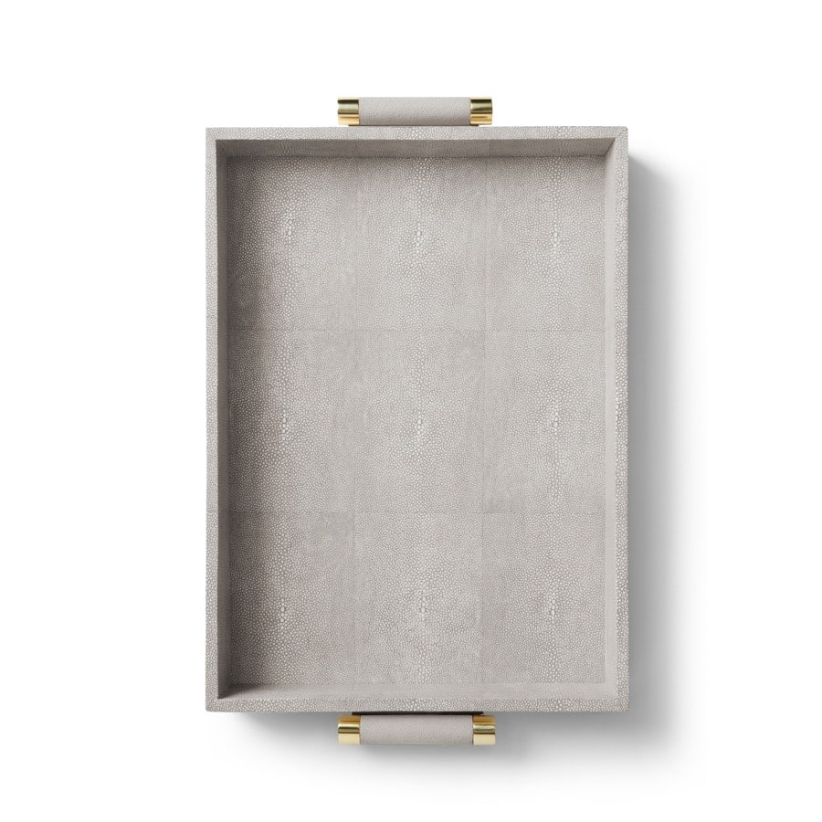 Aerin Serveringsbricka Classic Shagreen Dove