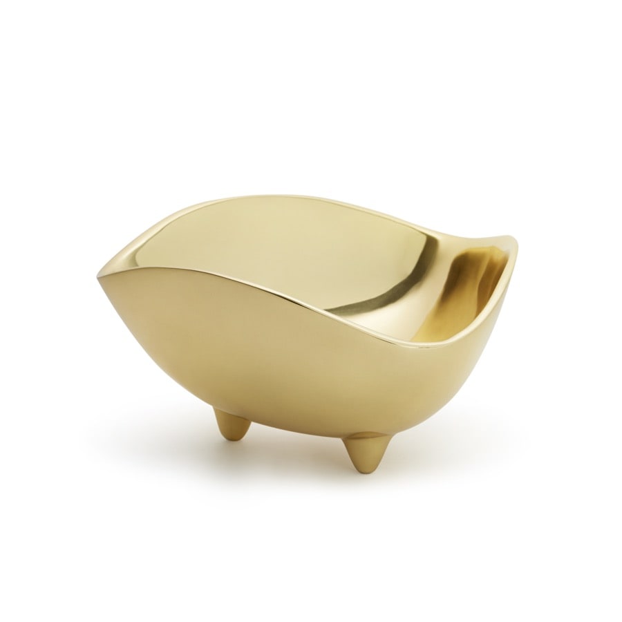 Aerin Serveringsskål Triangular Gold Medium