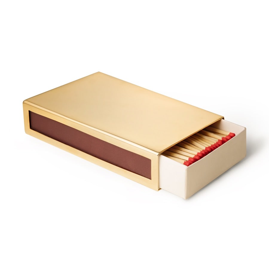 Aerin Tändsticksask Shagreen Oversized Brass
