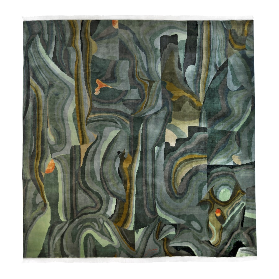Brittfurn Persisk Matta Art Deco