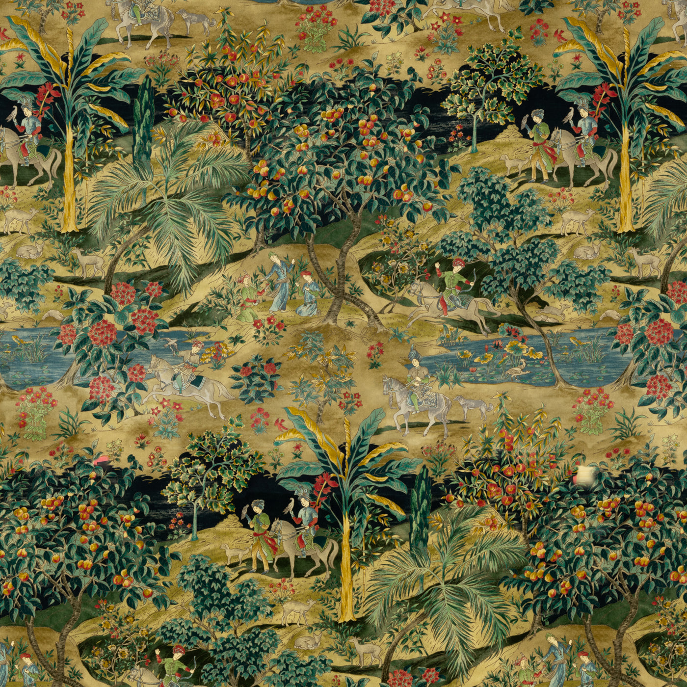 Ramayana Velvet Tyg
