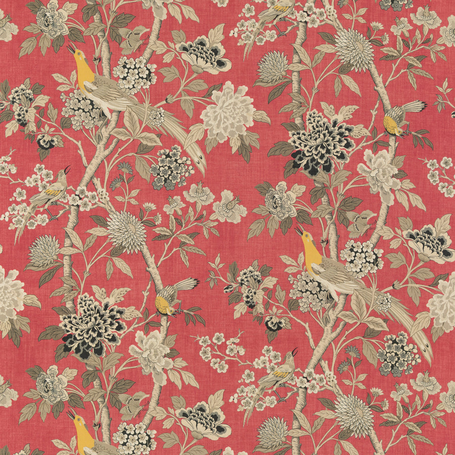 Hydrangea Bird (Archive) Tyg