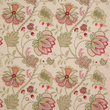 Colefax and Fowler Tyg Baptista Linen Pink Green
