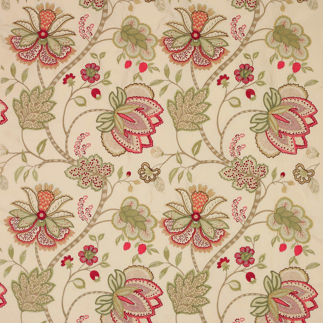 Colefax and Fowler Tyg Baptista Silk Pink Green