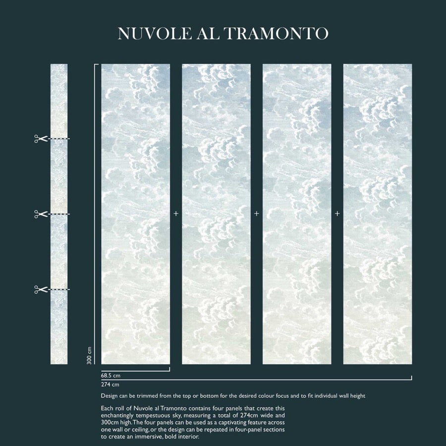 Cole and Son Tapet Nuvole Al Tramonto 7