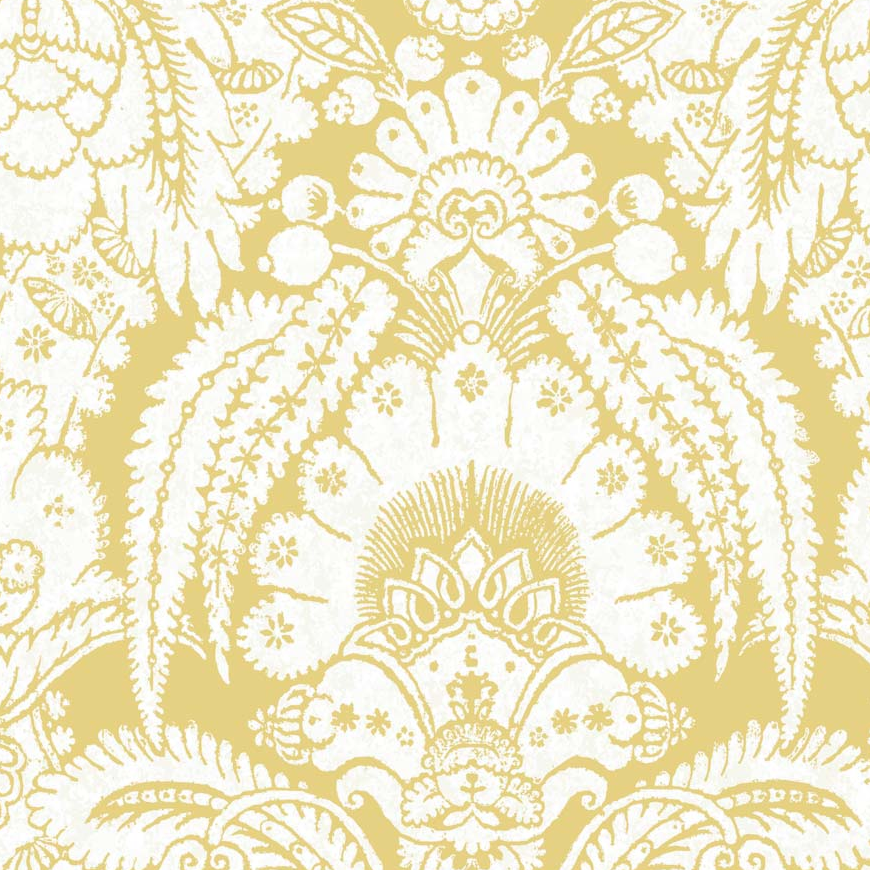 Cole and Son Tapet Chatterton French Yellow & Ivory