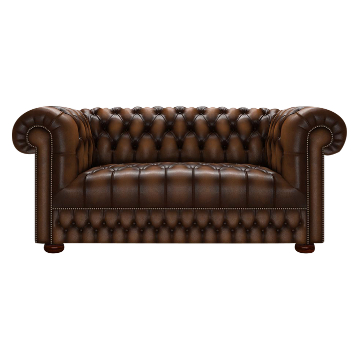Cromwell 2 Sits Chesterfield Soffa Antique Autumn Tan