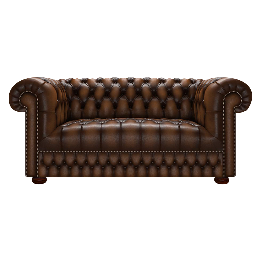 Cromwell 2 Sits Chesterfield Soffa Antique Autumn Tan