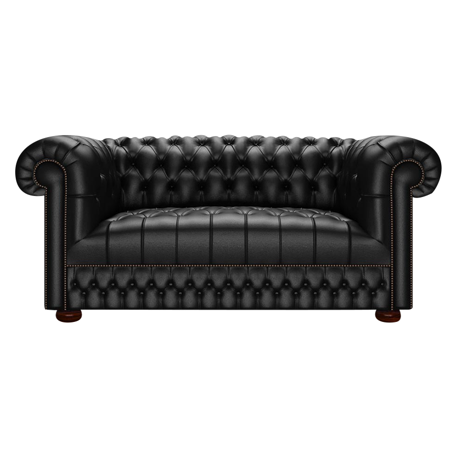 Cromwell 2 Sits Chesterfield Soffa Birch Black