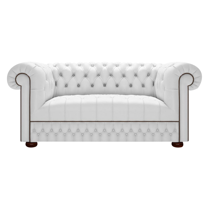 Cromwell 2 Sits Chesterfield Soffa Birch White