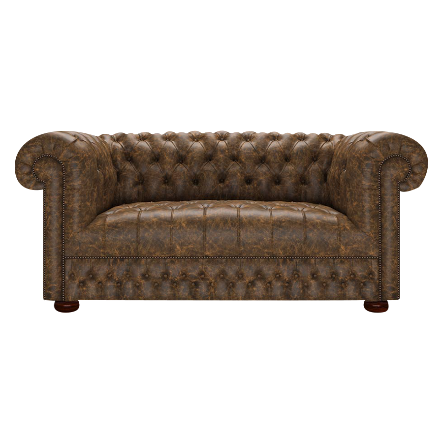 Cromwell 2 Sits Chesterfield Soffa Etna Brandy
