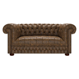 Cromwell 2 Sits Chesterfield Soffa Etna Brandy
