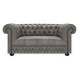 Cromwell 2 Sits Chesterfield Soffa Etna Grey