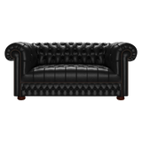 Cromwell 2 Sits Chesterfield Soffa Old English Black
