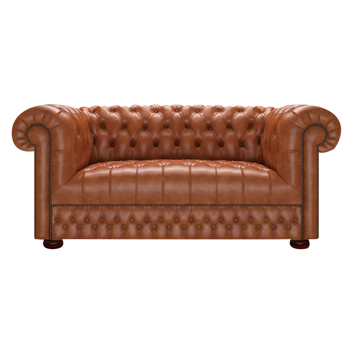 Cromwell 2 Sits Chesterfield Soffa Old English Bruciato