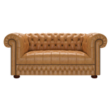 Cromwell 2 Sits Chesterfield Soffa Old English Buckskin