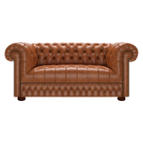 Cromwell 2 Sits Chesterfield Soffa Old English Saddle