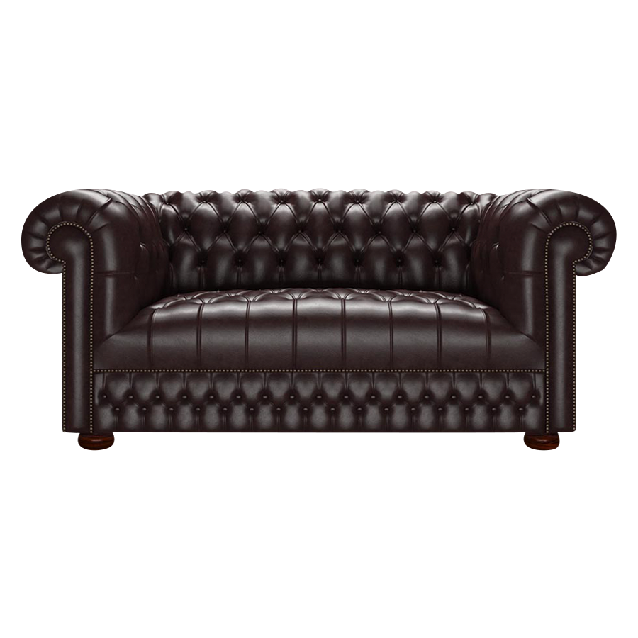 Cromwell 2 Sits Chesterfield Soffa Old English Smoke
