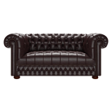 Cromwell 2 Sits Chesterfield Soffa Old English Smoke
