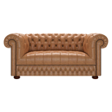 Cromwell 2 Sits Chesterfield Soffa Old English Tan