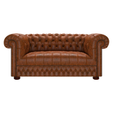 Cromwell 2 Sits Chesterfield Soffa Tudor Chestnut
