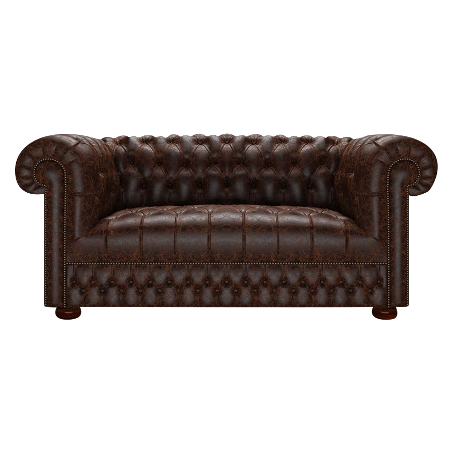 Cromwell 2 Sits Chesterfield Soffa Tudor Mahogany